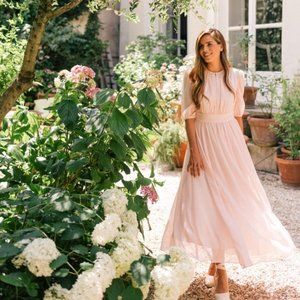 *RARE* NWT Gal Meets Glam Louise Dress Pink Maxi